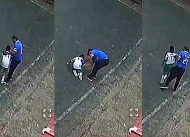 Padre agredió a su hijo luego de un partido de futbol y pensó que nadie se había dado cuenta