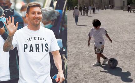 Video del hijo de Lionel Messi jugando futbol en París sorprende a todos