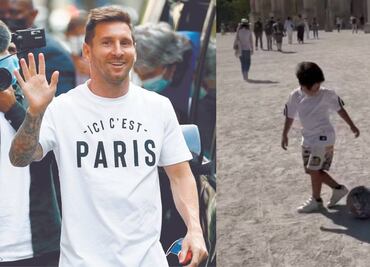 Video del hijo de Lionel Messi jugando futbol en París sorprende a todos