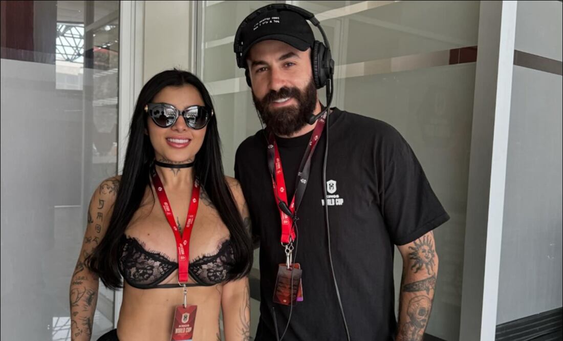 Karely Ruiz y Marc Crosas. FOTO: @marccrosas