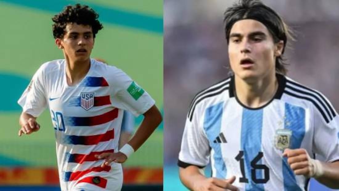 Luka Romero jugó en Argentina y Richy Ledezma para Estados Unidos. Foto: Especial