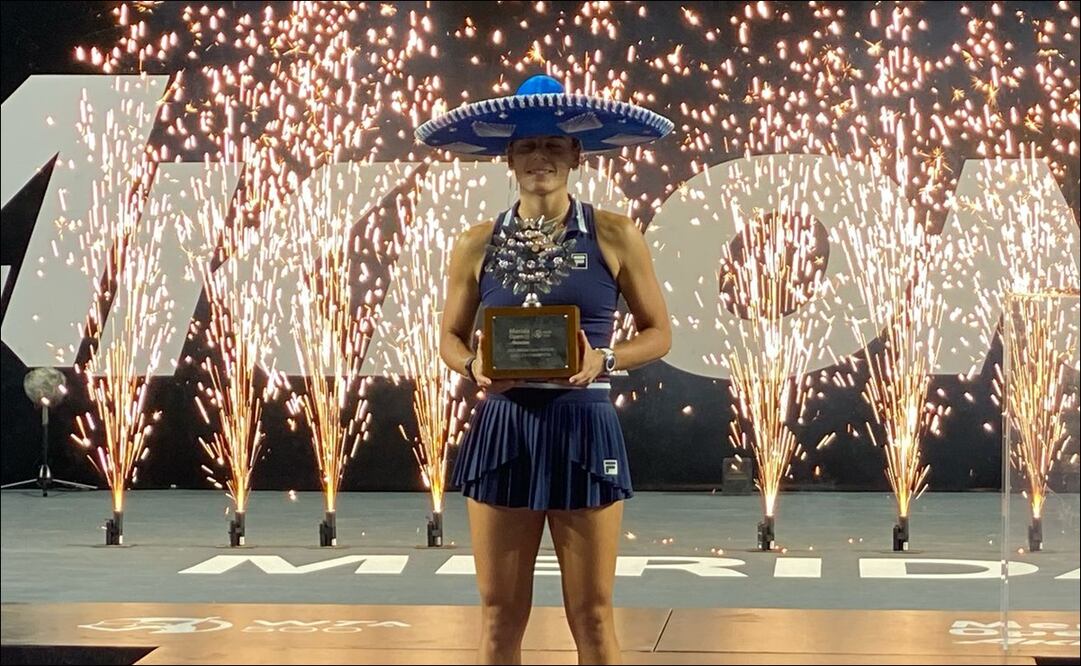 Emma Navarro es la campeona del Mérida Open AKRON 2025. FOTO: Nicolás Schiller Solti | EL UNIVERSAL