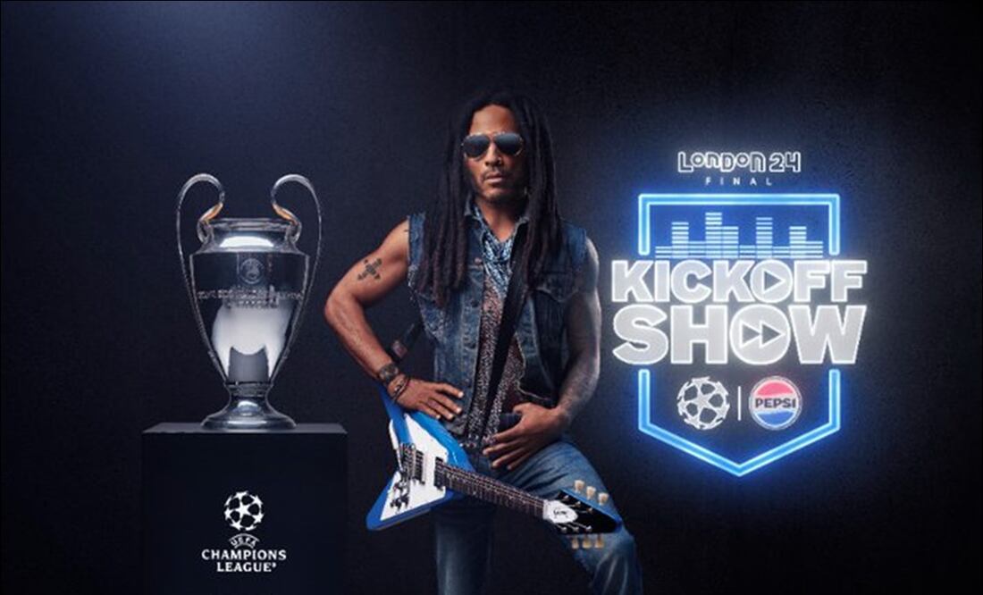 Lenny Kravitz encabezará el show de la Final de la Champions. FOTO: @UEFA