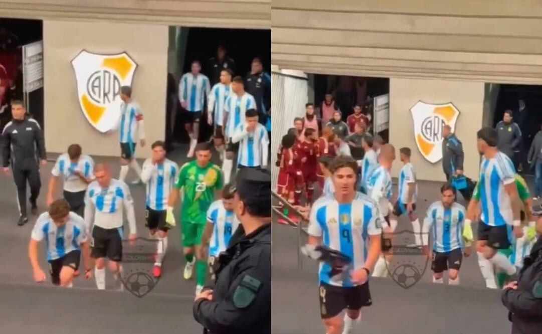 Lionel Messi fue a reclamarle algo a Tomás Rincón y se armó la bronca entre jugadores de ambas selecciones. Foto: Especial