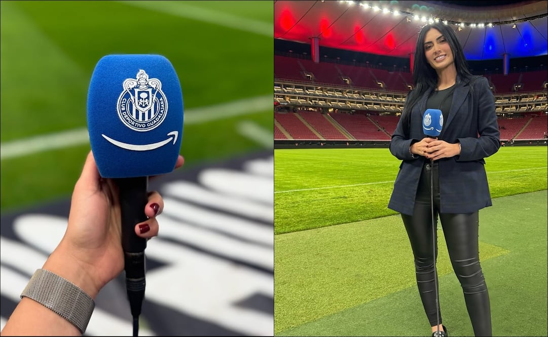 Karen Tapia llegó a las transmisiones de los partidos de local de las Chivas por Amazon Prime. FOTOS: @karentapia_a
