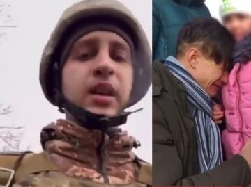 Trágicos videos de familias ucranianas separadas por la guerra de Rusia
