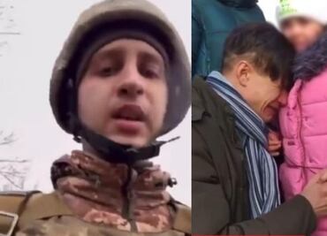 Trágicos videos de familias ucranianas separadas por la guerra de Rusia
