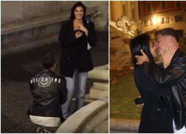 ¡Dybala derrocha amor! Pidió matrimonio en la Fontana di Trevi