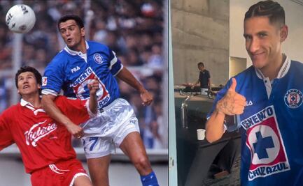 Antuna presumió playera que Cruz Azul usó en el título del 97 y la afición lo tomó como cábala