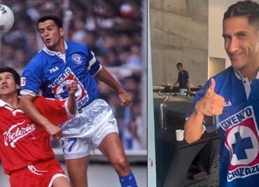 Antuna presumió playera que Cruz Azul usó en el título del 97 y la afición lo tomó como cábala