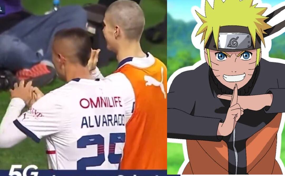 Piojo y 'Hormiga' festejaron el gol ante Xolos al estilo de Naruto. Foto: Especial