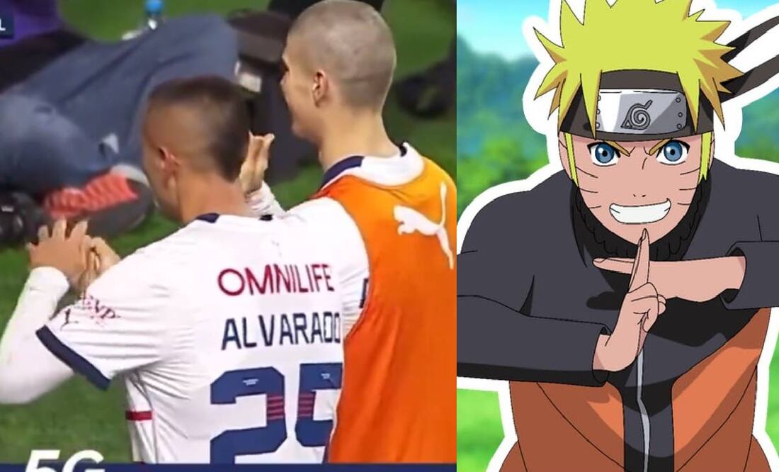 Piojo y 'Hormiga' festejaron el gol ante Xolos al estilo de Naruto. Foto: Especial