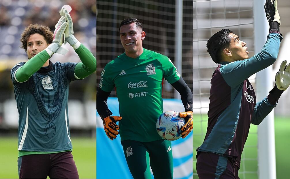 Guillermo Ochoa, Luis Ángel Malagón y Raúl Rangel con la Selección Mexicana - Fotos: Imago7