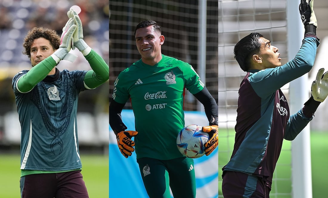 Guillermo Ochoa, Luis Ángel Malagón y Raúl Rangel con la Selección Mexicana - Fotos: Imago7