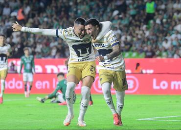 Pumas vino de atrás para remontar y vencer al León y, de paso, meterse en zona de Play-in