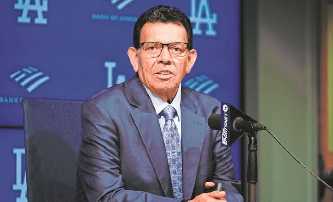 Fernando Valenzuela, expitcher de los Dodgers, durante una conferencia de prensa. FOTO: AP