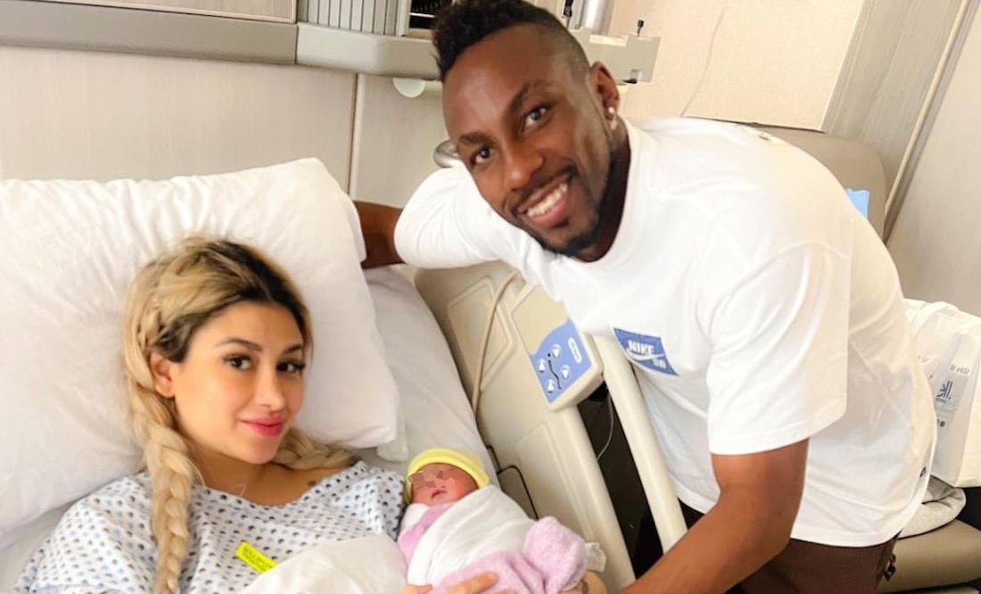 Julián Quiñones y Ana Gabriela le dieron la bienvenida a su hija Alanna. Foto: @anagabrielaef
