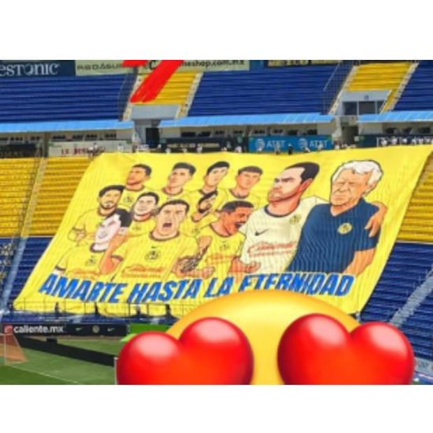 Este es el tifo que lanzará la afición del América para la Final de Ida ante el Toluca. Foto: Especial