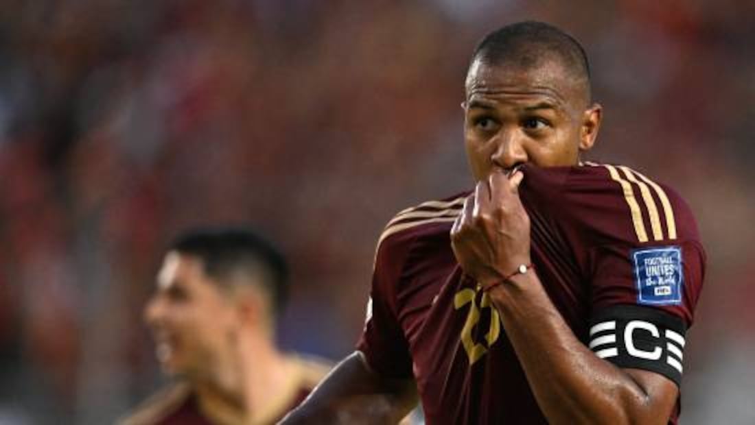 Salomón Rondón es la esperanza de los venezolanos. Foto: @CONMEBOL
