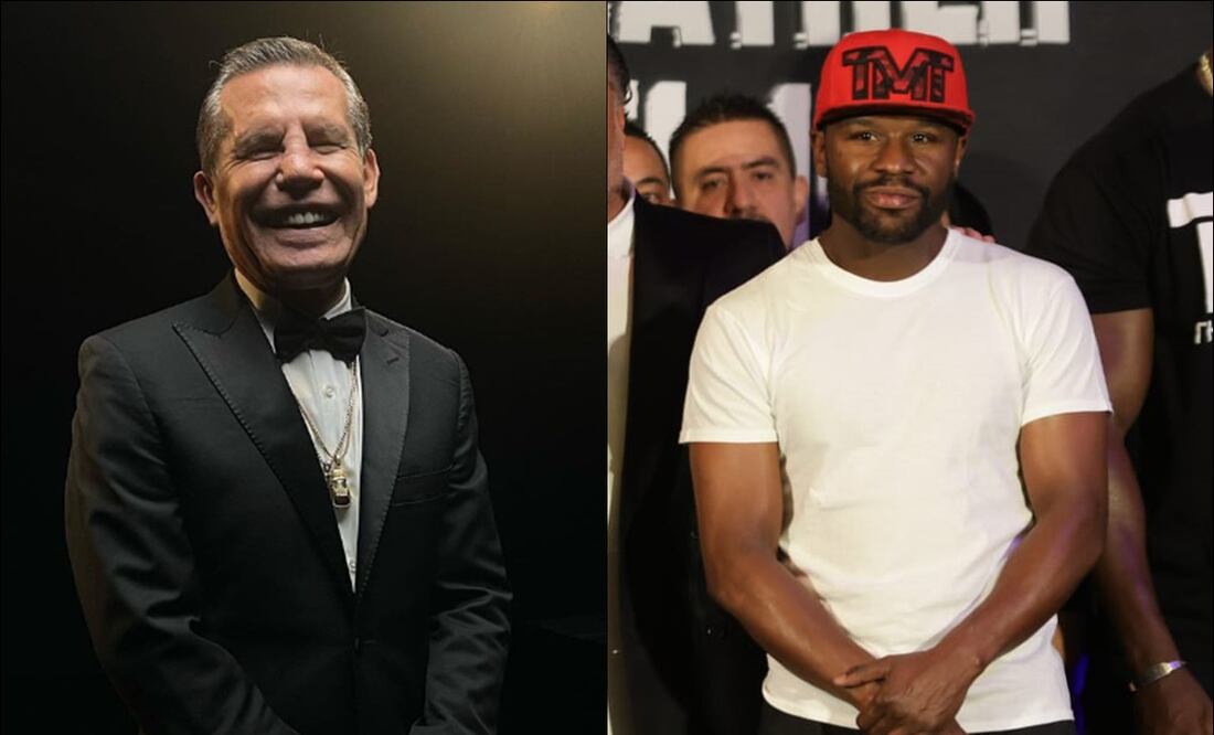 Julio César Chávez y Floyd Mayweather Jr. FOTO: Especial
