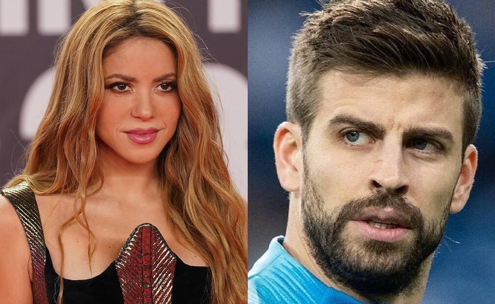 Shakira en una gala y Gerard Piqué con Barcelona / FOTO: AP y AFP