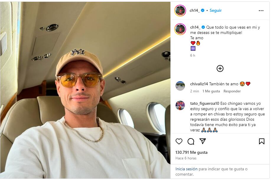 Así fue el mensaje que le envió a sus detractores el Chicharito Hernández. Foto: Especial