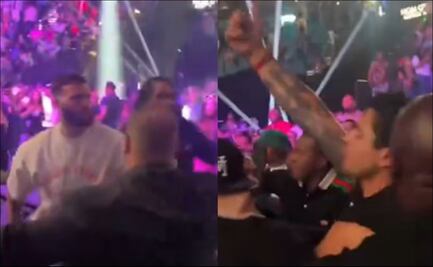 Ryan García y Caleb Plant se fueron a los golpes en las tribunas de la Arena MGM de Las Vegas
