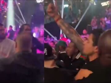 Ryan García y Caleb Plant se fueron a los golpes en las tribunas de la Arena MGM de Las Vegas