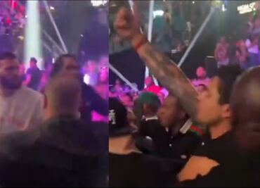 Ryan García y Caleb Plant se fueron a los golpes en las tribunas de la Arena MGM de Las Vegas