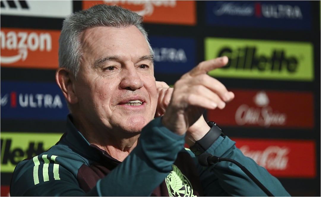 Javier Aguirre durante una conferencia con la Selección Mexicana. FOTO: IMAGO7