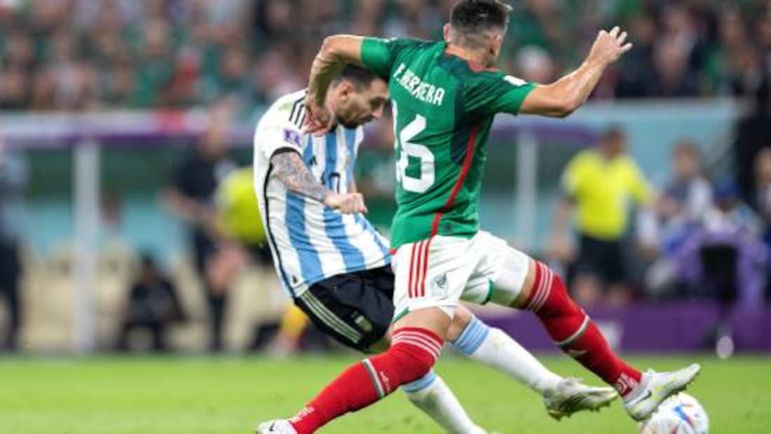 El golazo de Lionel Messi abrió el camino al triunfo de Argentina sobre México en Qatar 2022. Foto: Imago7