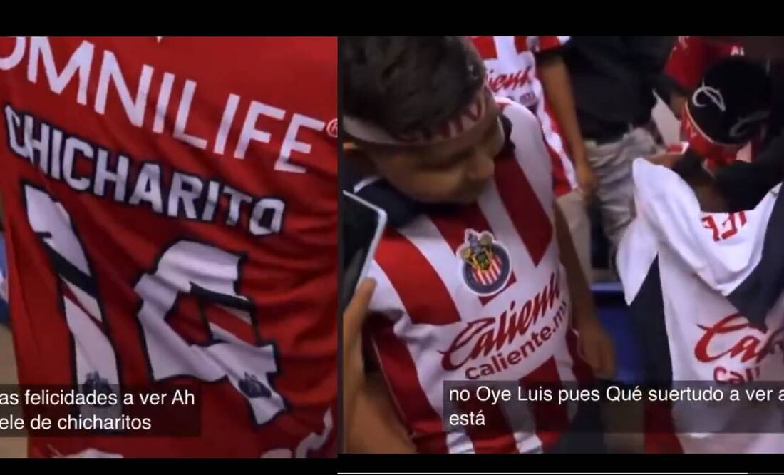 El comentarista arruinó la alegría de un aficionado al señalar que su playera de Chivas era pirata. Foto: Especial