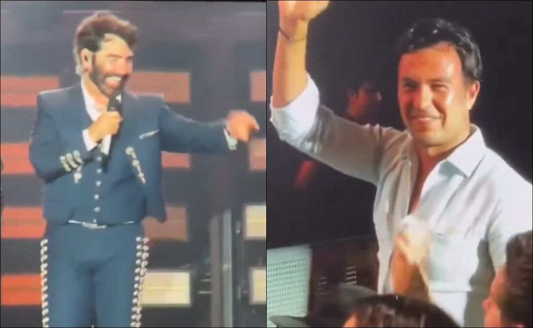 Sergio Pérez acudió al concierto de Alejandro Fernández. FOTO: Captura
