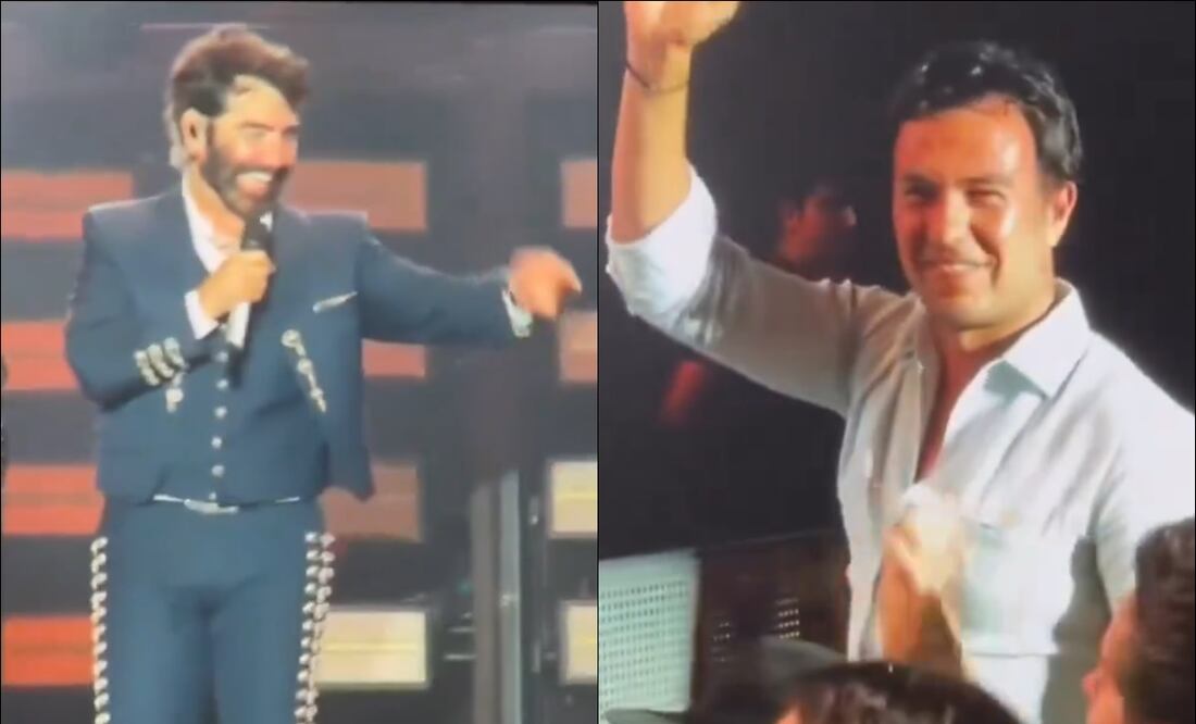 Sergio Pérez acudió al concierto de Alejandro Fernández. FOTO: Captura