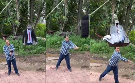 Aficionado de Chivas, furioso por falta de refuerzos, hizo una piñata con imagen de Amaury Vergara