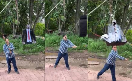 Aficionado de Chivas, furioso por falta de refuerzos, hizo una piñata con imagen de Amaury Vergara