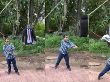 Aficionado de Chivas, furioso por falta de refuerzos, hizo una piñata con imagen de Amaury Vergara