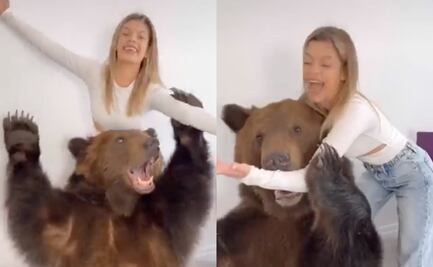 Video viral: Investigan a tiktoker por llevar un oso a casa para “entretener” a su hijo