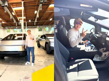 Jaime Munguía 'presume' su millonaria camioneta Tesla Cybertruck en redes sociales
