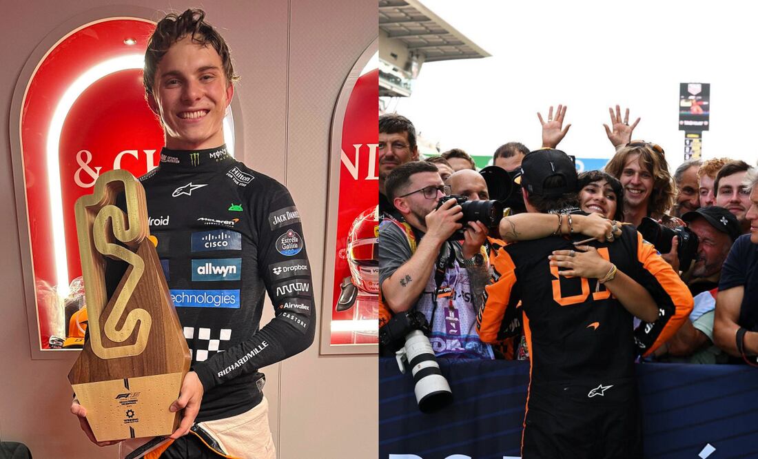 El austrliano celebró con su mamá tras la victoria en Montmeló | FOTO: Especial