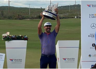 Erik van Rooyen se corona en el World Wide Technology Championship en Los Cabos