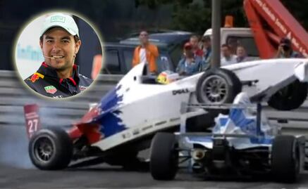 'Checo' Pérez y el accidente que casi termina en tragedia durante una carrera en su juventud