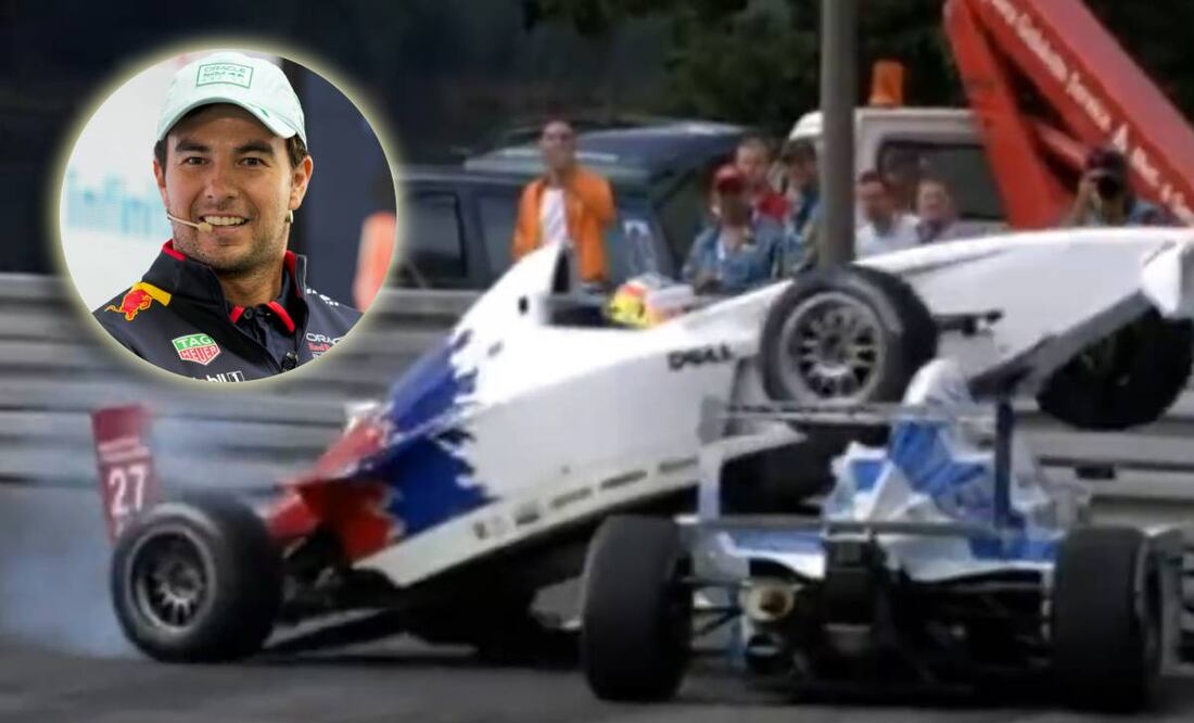 Así fue el accidente que sufrió Sergio Pérez en el 2006. FOTOS: AP / Captura