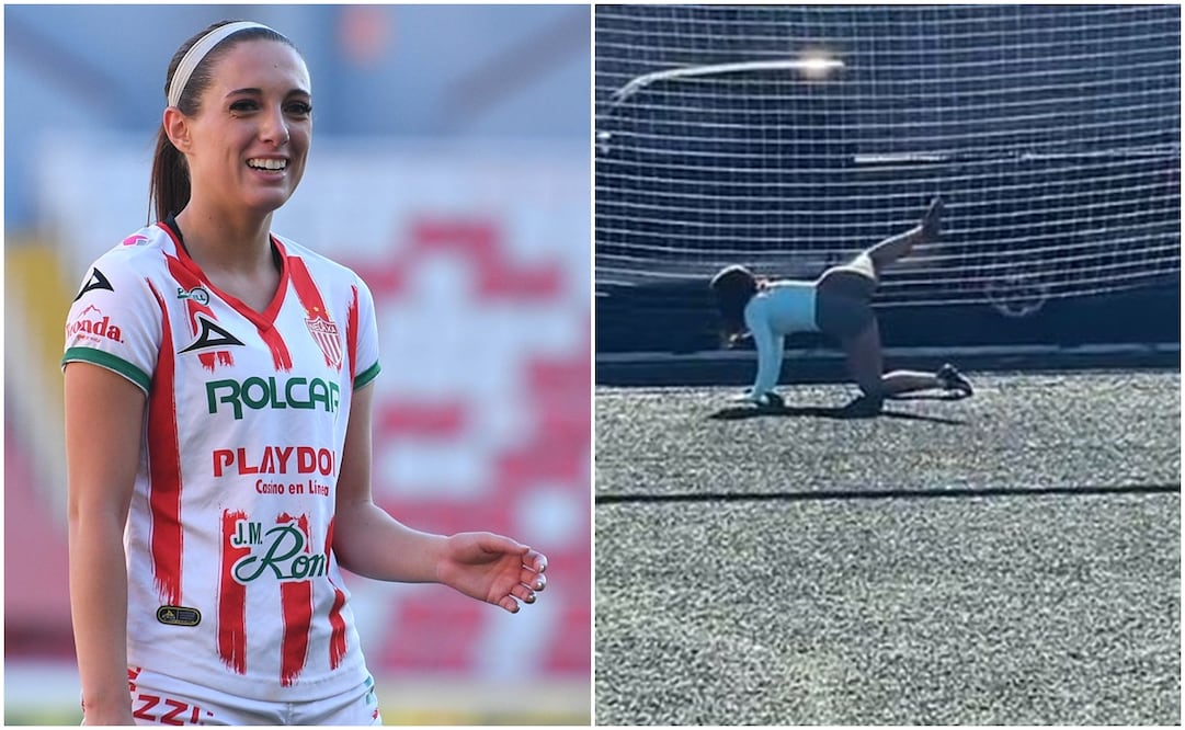 Nikkole Teja emuló el mítico festejo de Cuauhtémoc Blanco - Imago7 / Especial