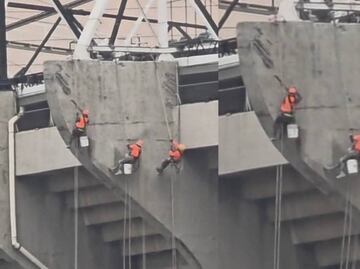 Ya comenzó la remodelación de la fachada del Estadio Azteca para el Mundial 2026