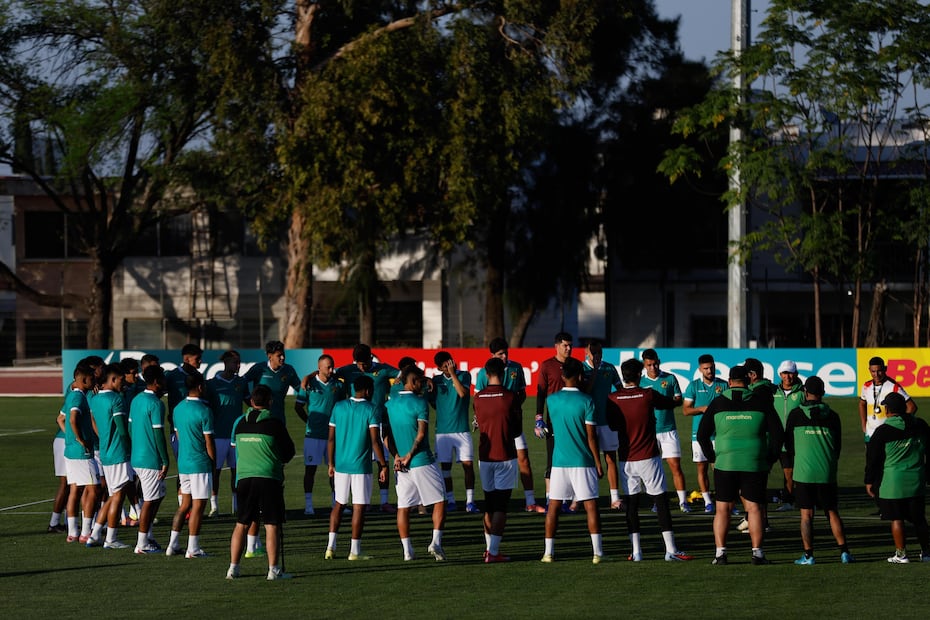 Bolivia en entrenamiento, previo al repechaje mundialista ante Surinam - Foto: Diego Simón Sánchez/EL UNIVERSAL
