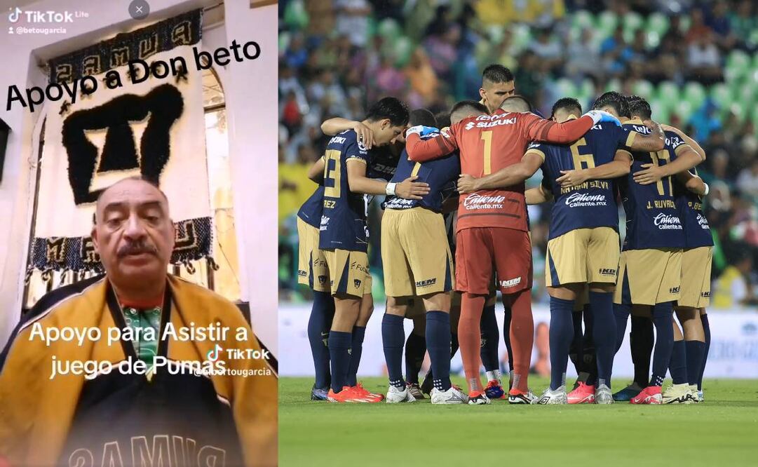 Don Beto comenzó a pedir dinero a sus seguidores para poder ir a todos los partidos de Pumas. Foto: Especial