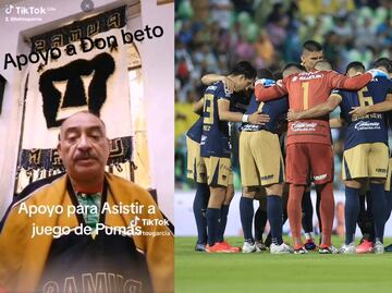 Don Beto recibió infinidad de insultos por pedir dinero para ir a todos los partidos de los Pumas
