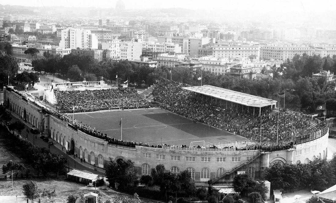 Estadio de Roma en la Copa del Mundo de Italia de 1934 - Foto: @FIFAMuseum en X