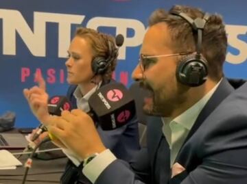Marion Reimers insultó a compañero en transmisión de TNT Sports: "Tienes columna vertebral de lombriz"